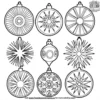 Sunburst Ornament Coloring Pages