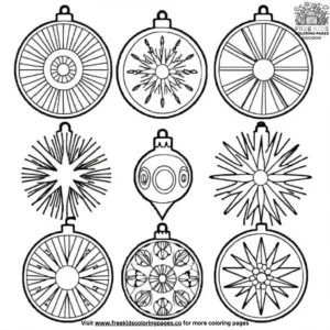 Sunburst ornament coloring pages