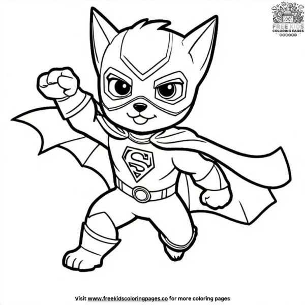 Super pet heroes coloring pages