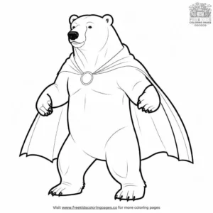 Super Polar Bear Coloring Pages