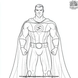 Superhero Teacher Coloring Pages