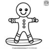 Surfing Gingerbread Buddies Coloring Pages