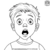 Surprised and Shocked Faces Coloring Pages