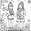 Sweater Weather Coloring Pages