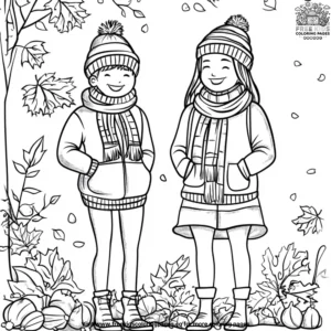 Sweater Weather Coloring Pages