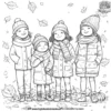 Sweater and Scarf Coloring Pages