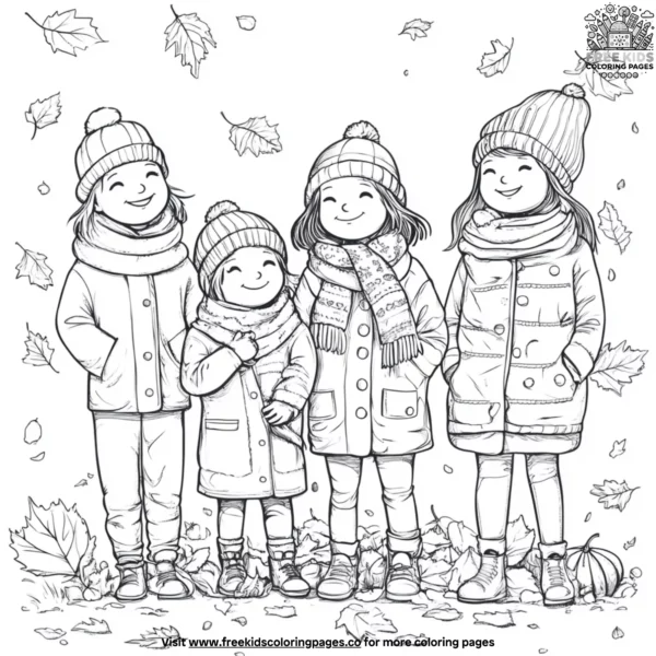 Sweater and scarf coloring pages