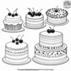 Sweet Cake Coloring Pages