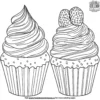 Sweet Cupcakes Coloring Pages