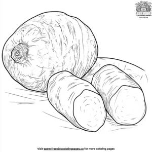 Sweet Potato Coloring Pages