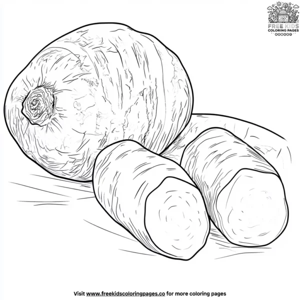 Sweet potato coloring pages