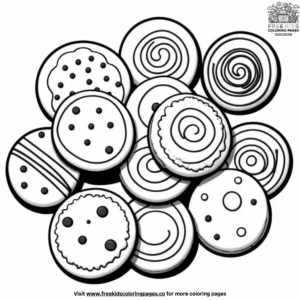 Sweet treat cookie coloring pages