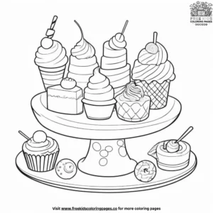 Sweet treats coloring pages