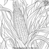 Sweetcorn Coloring Pages