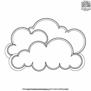 Swirly Cloud Patterns Coloring Pages