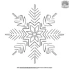 Symmetrical Snowflake Coloring Pages