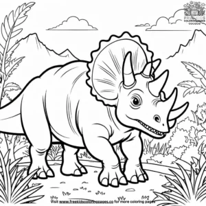 T Rex Rampage Adventure Coloring Pages