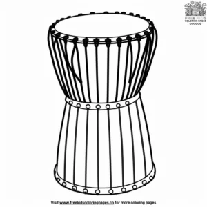 Talking Drum Coloring Pages