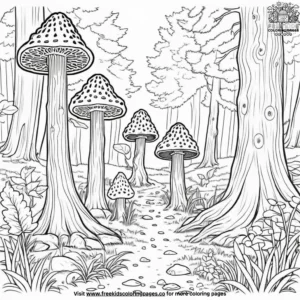 Tall Morels Coloring Pages