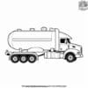 Tanker Truck Haul Coloring Pages