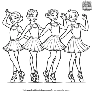 Tap Dance Rhythms Coloring Pages