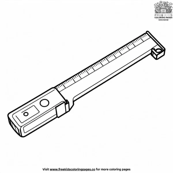 Tape measure coloring pages