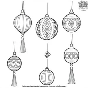 Tassel Ornament Coloring Pages