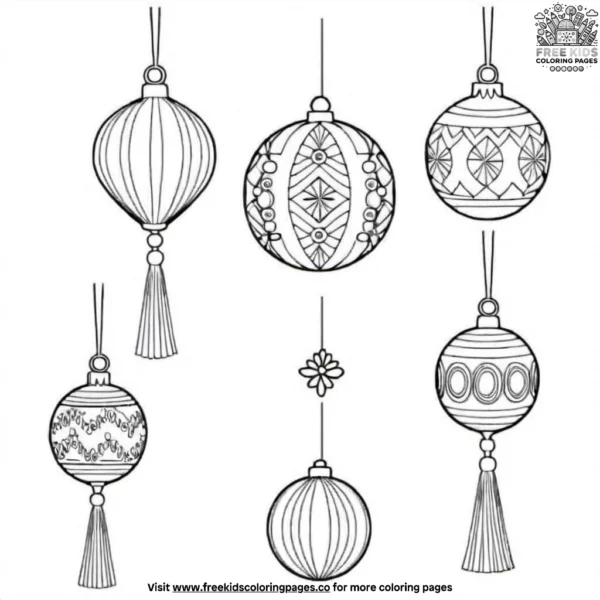 Tassel ornament coloring pages