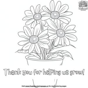 Teacher Gratitude Coloring Pages