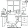 Teacher's Desk Coloring Pages