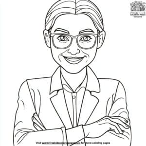 Teacher's Smile Coloring Pages