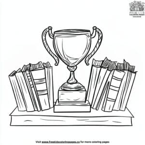 Teacher's Trophy Coloring Pages