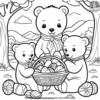 Teddy Bear Picnic Coloring Pages