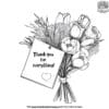 Thank You Bouquet for Teachers Coloring Pages