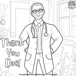 Thank You Doctor Coloring Pages