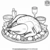 Thanksgiving Mealtime Coloring Pages