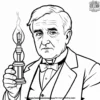 Thomas Edison Coloring Pages