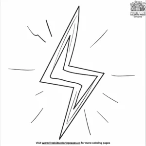 Thunder Bolt Emoji Coloring Pages