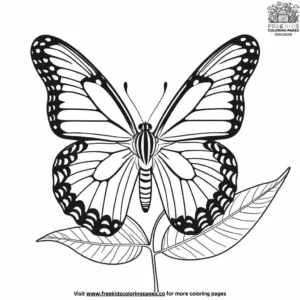 Tiger butterfly coloring pages