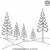 Towering Mountain Pines Coloring Pages