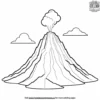 Towering Volcanic Peaks Coloring Pages