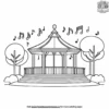 Town Bandstand Coloring Pages