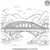 Town Bridge Coloring Pages