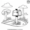 Town Mailbox Coloring Pages