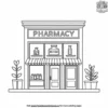 Town Pharmacy Coloring Pages