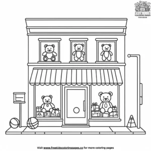 Toy Store Coloring Pages