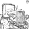 Tractor Headlights Coloring Pages