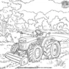 Tractor Mower Coloring Pages