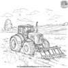 Tractor Rake Coloring Pages