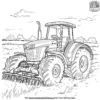 Tractor Tedder Coloring Pages